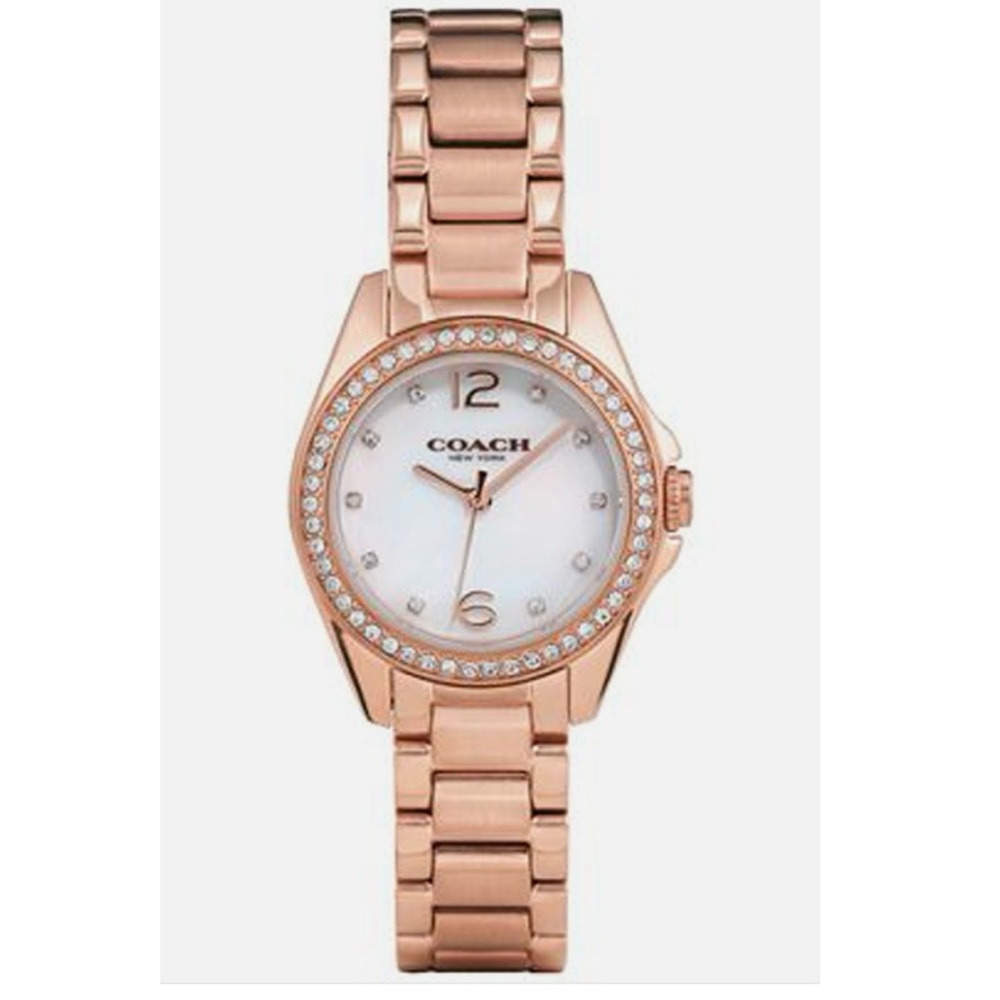 COACH Rose Gold Crystal Watch